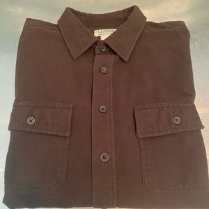 LLBean Heavyweight Chamois Cloth L/S shirt XL